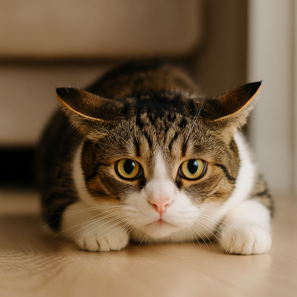 Gato estresado