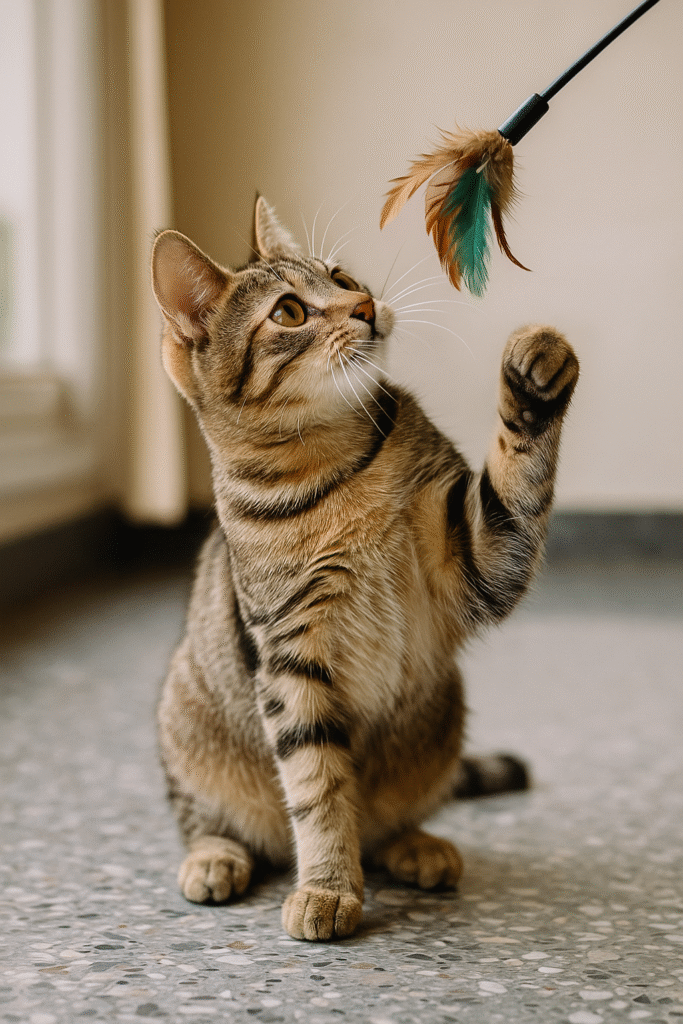 Gato jugando